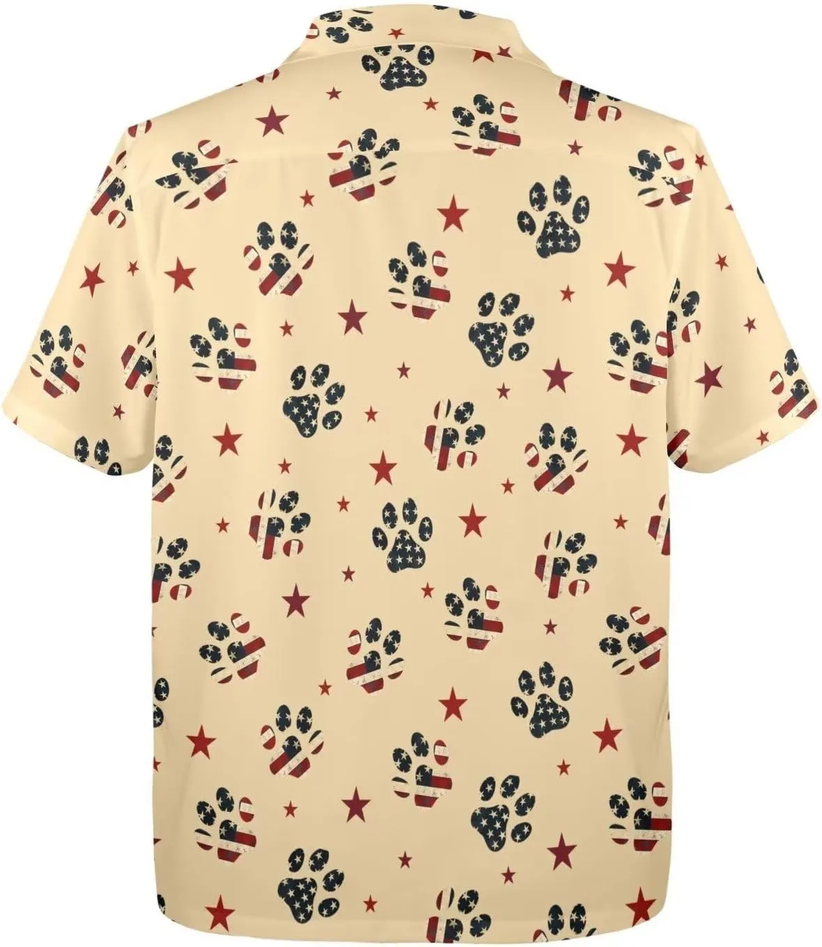 Mens Hawaiian Shirts Short Sleeve Beach Shirts Button-Down Dressy T-Shirts Plus Size Tropical Vacation T-Shirts