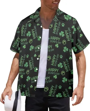 Mens Hawaiian Shirts Short Sleeve Beach Shirts Button-Down Dressy T-Shirts Plus Size Tropical Vacation T-Shirts
