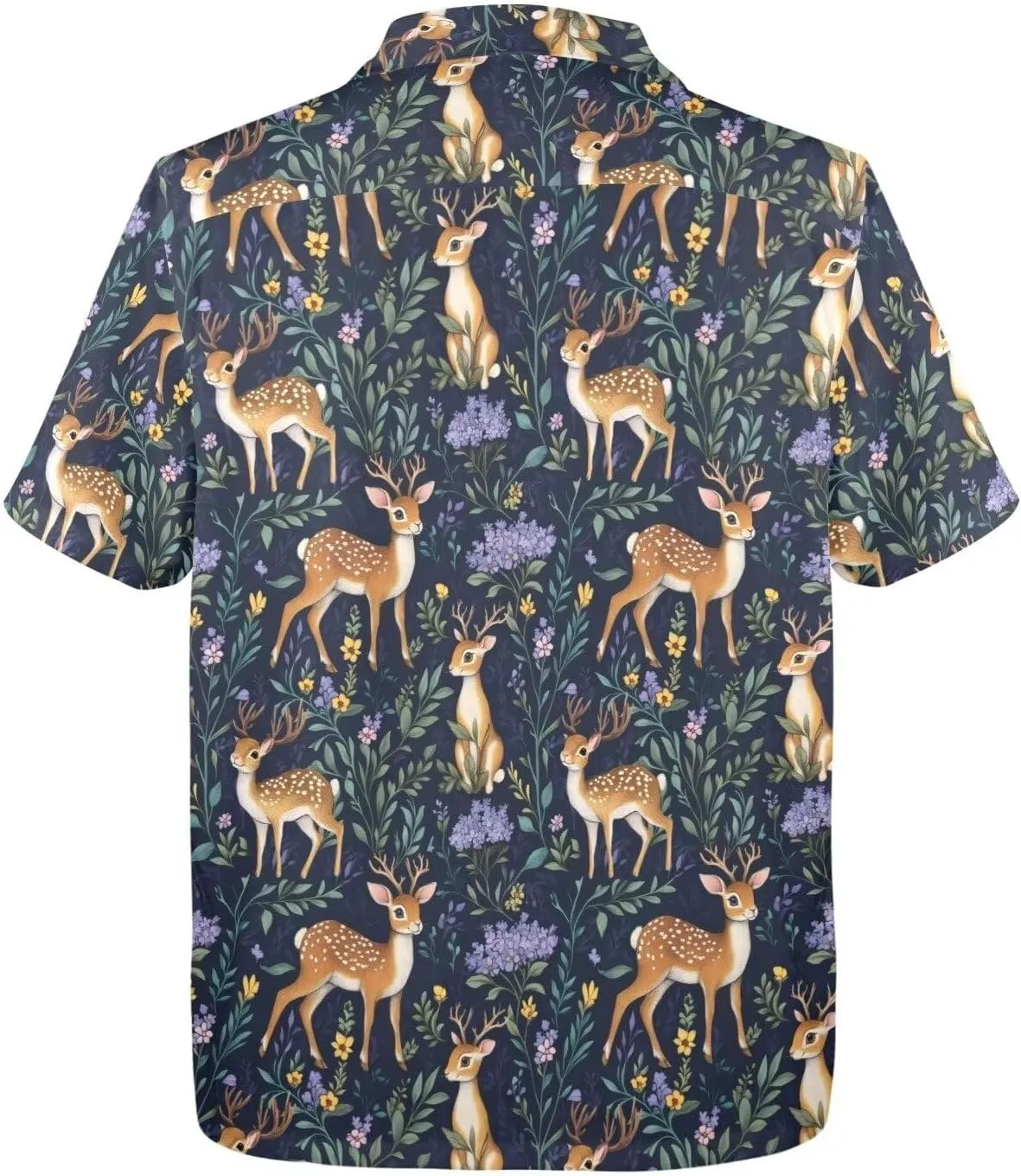 Mens Hawaiian Shirts Short Sleeve Tropical Shirts Button Down Dressy T-Shirts Fashion Beach T-Shirts S-5XL