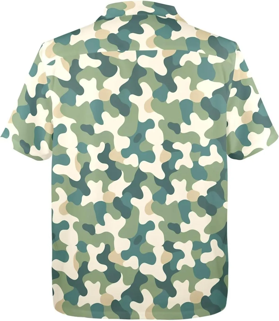 Mens Hawaiian Shirts Short Sleeve Tropical Shirts Button Down Dressy T-Shirts Fashion Beach T-Shirts S-5XL