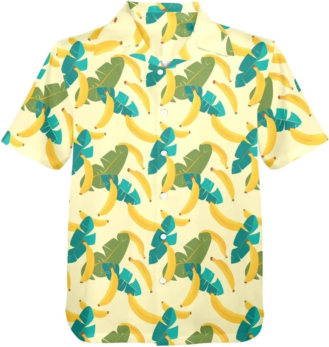 Mens Hawaiian Shirts Short Sleeve Tropical Shirts Button Down Dressy T-Shirts Fashion Beach T-Shirts S-5XL