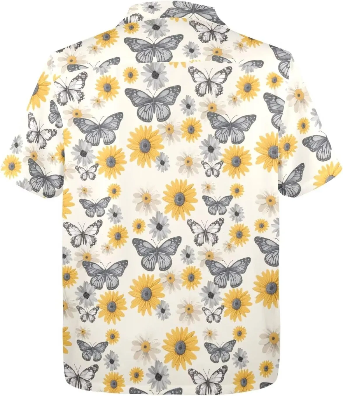 Mens Hawaiian Shirts Short Sleeve Tropical Shirts Button Down Dressy T-Shirts Fashion Beach T-Shirts S-5XL