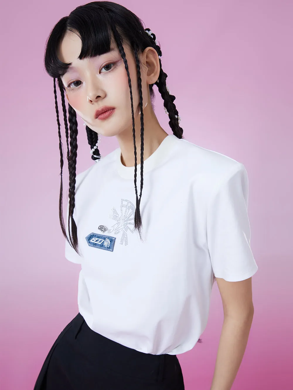 MUKZIN Suitable White Classic Fresh Cool T-shirts