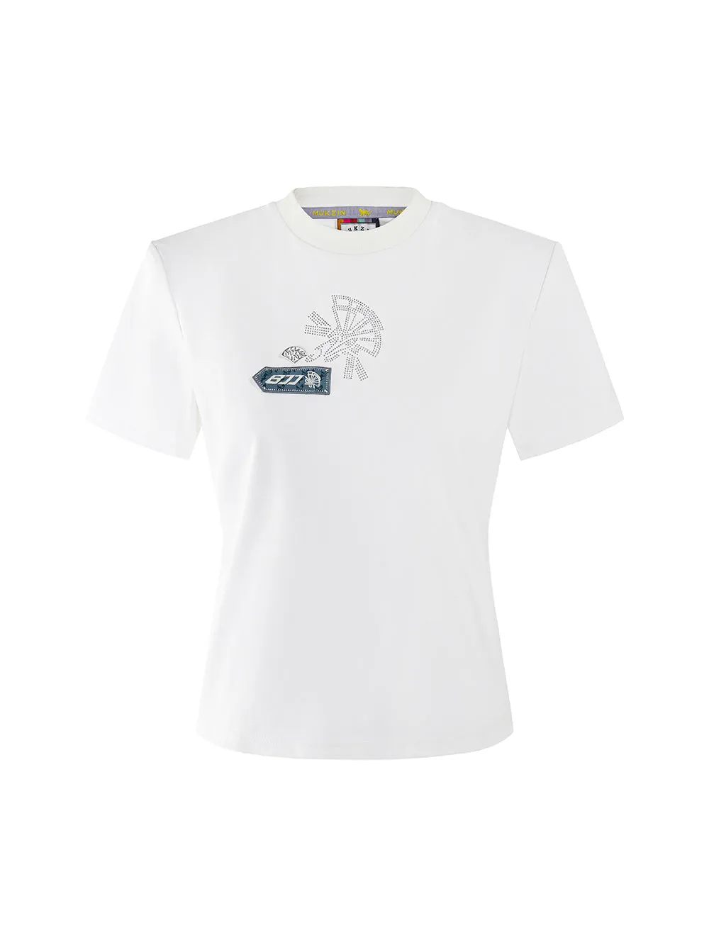 MUKZIN Suitable White Classic Fresh Cool T-shirts