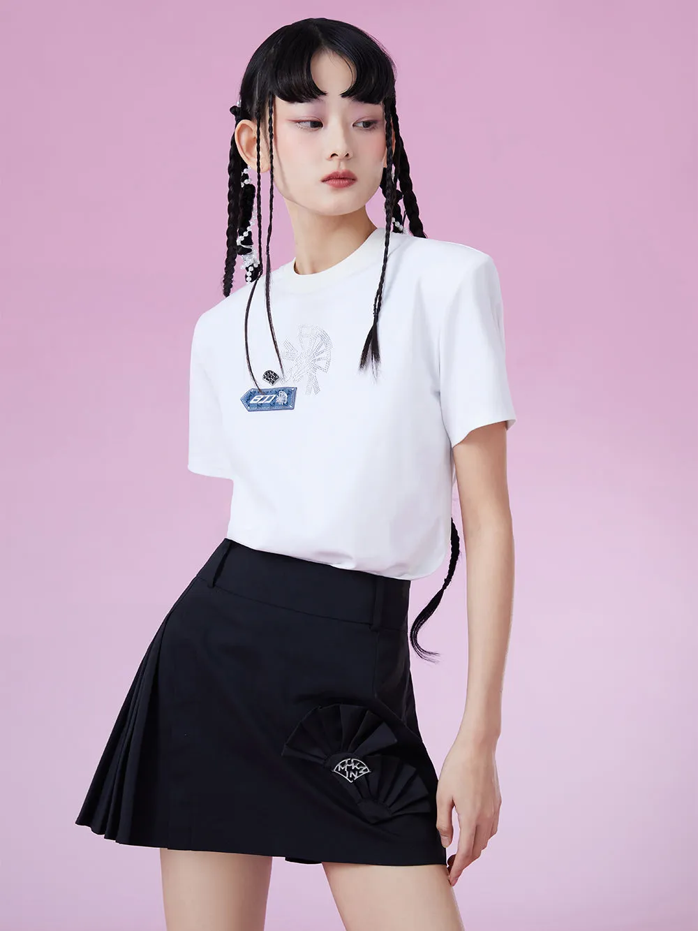 MUKZIN Suitable White Classic Fresh Cool T-shirts