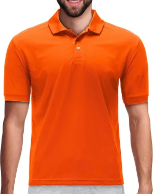 Premium Wear Men's High Moisture Wicking Polo T Shirts