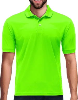 Premium Wear Men's High Moisture Wicking Polo T Shirts