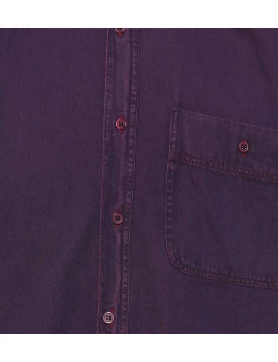 Purple Classic Denim Shirt - M