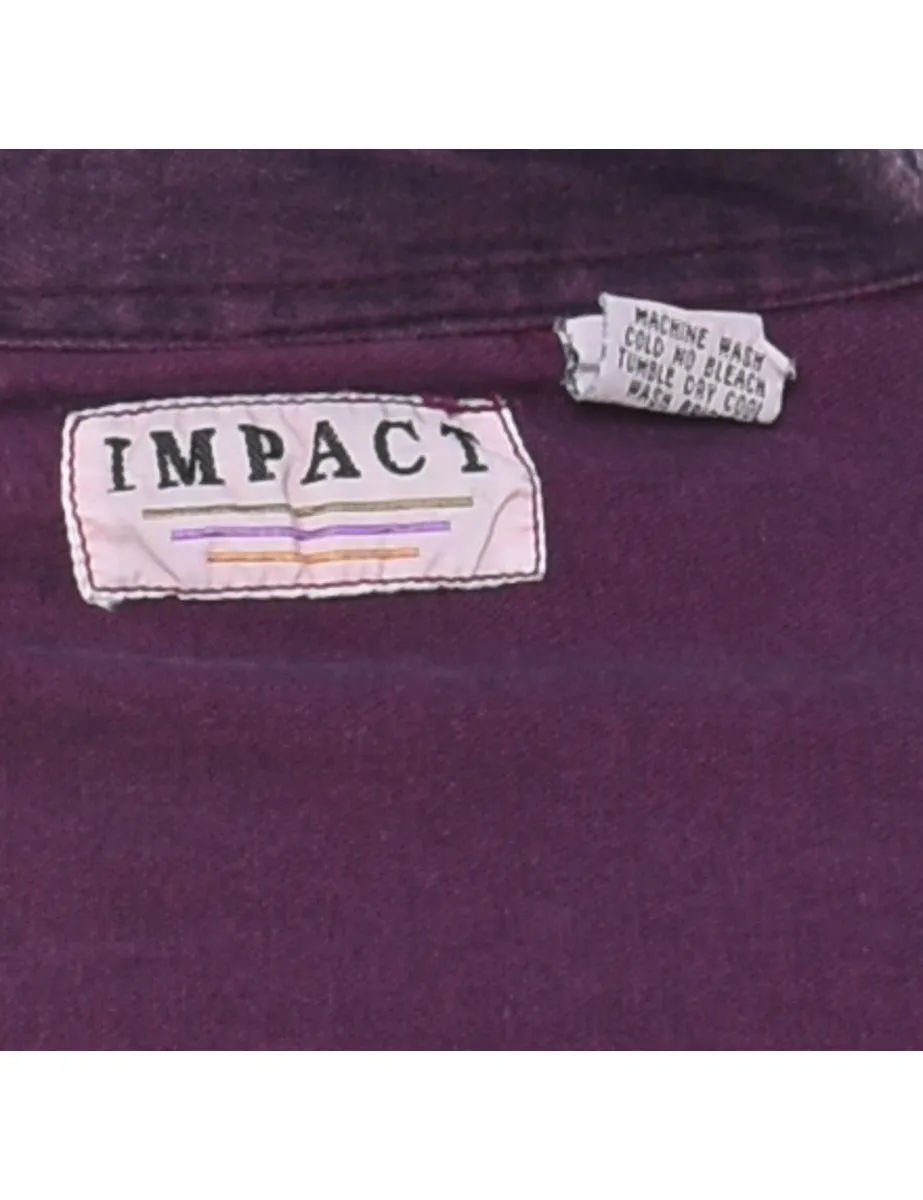 Purple Classic Denim Shirt - M