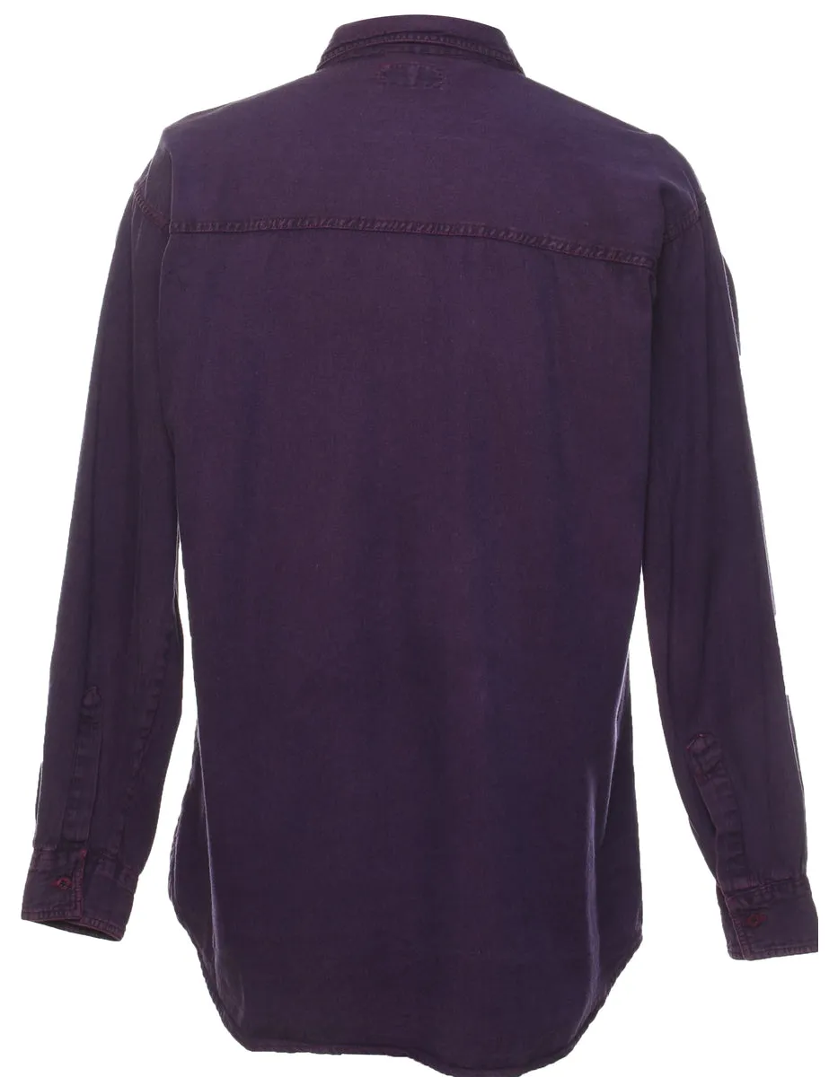 Purple Classic Denim Shirt - M