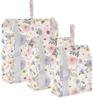 Purple Daisy Flowers Packing Cubes for Travel 3 Set Packing Cubes Large Suitcase Organizer Bags for Easy Packing