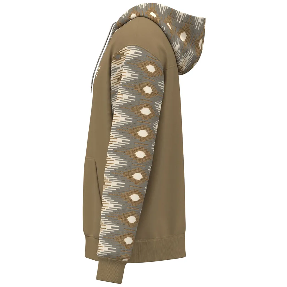 "Lock-Up" Hoody Tan w/Cream/Black/Tan Aztec Pattern