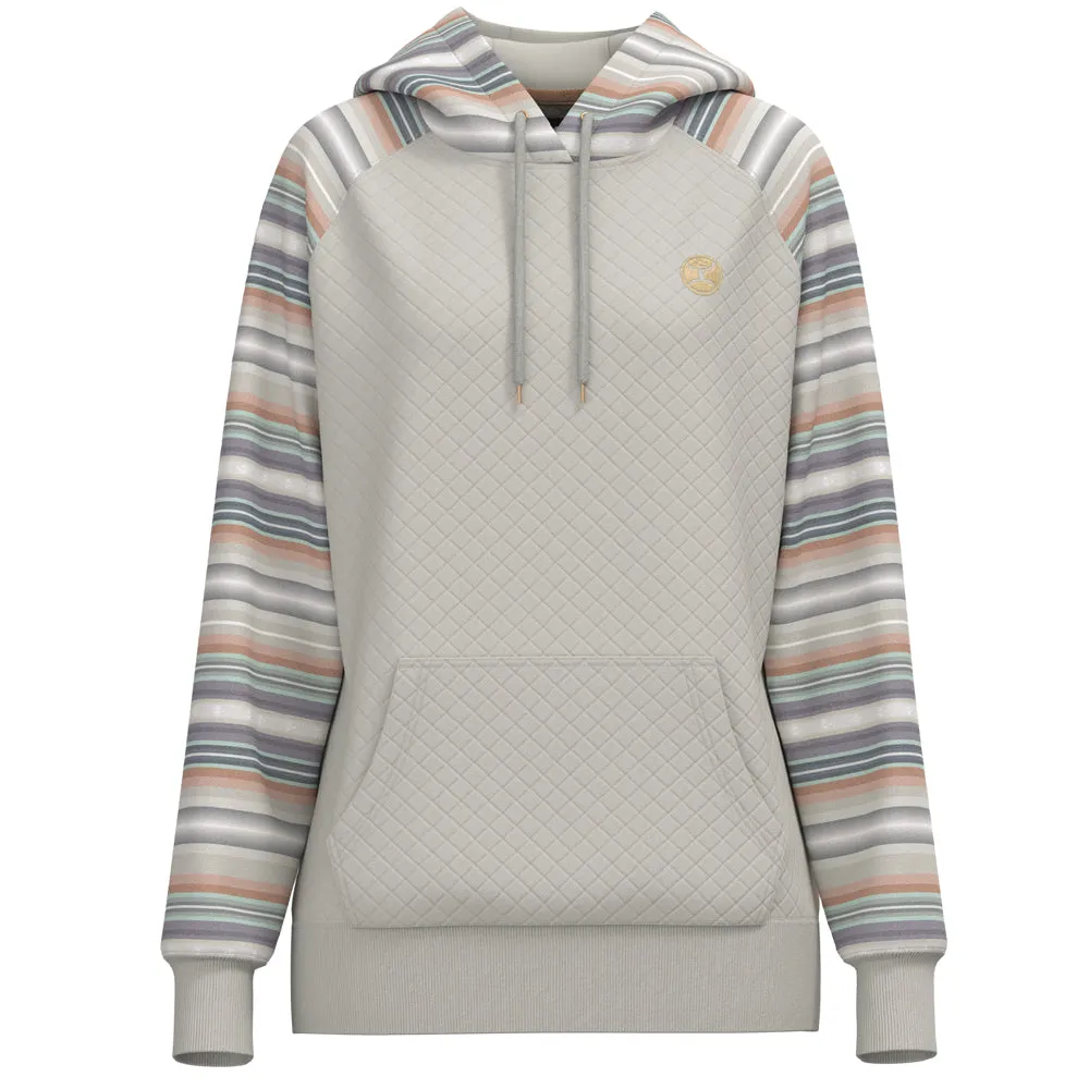 "Summit" Cream/Serape w/Quilted Pattern Hoody