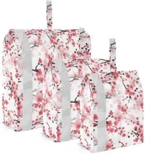 Red Plum Blossoms Packing Cubes for Travel 3 Set Compression Travel Bags Luggage Cubes for Easy Packing