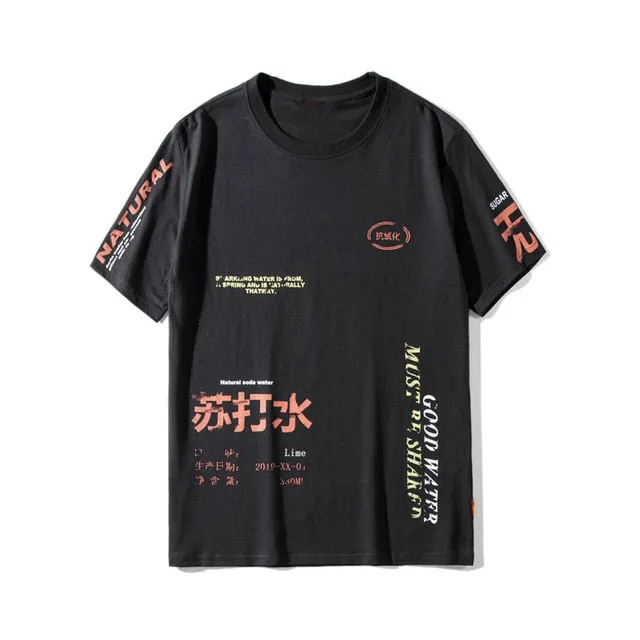 Soda Water Ripped Printed T Shirts