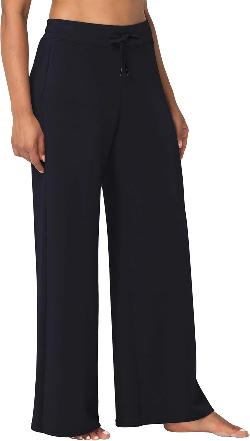 Sunzel Women's Airy Wide Leg Pants, High Waist Yoga Pants Lightweight Lounge Sweatpants with Drawstring for All Day Comfort