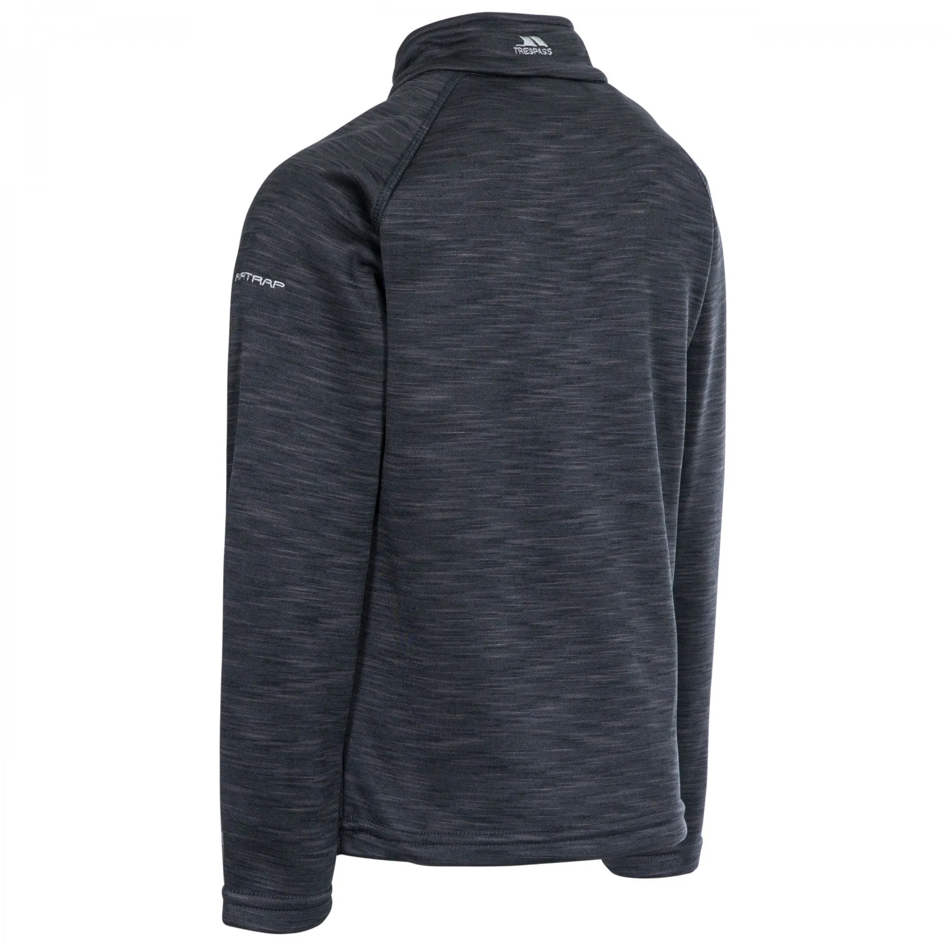 Trespass Edvin Boys Fleece - Black Marl