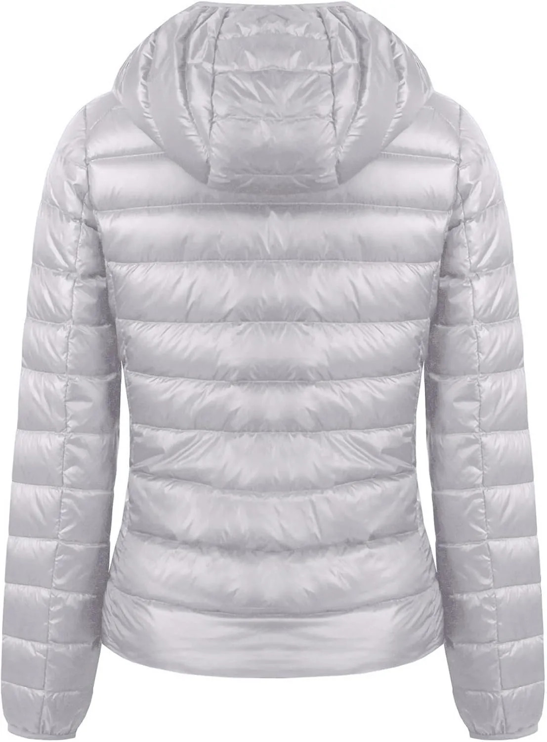 Valennia Women's Short Down Coat Packable Puffer Jacket With Hooded Winter Ultra Light Outerwear