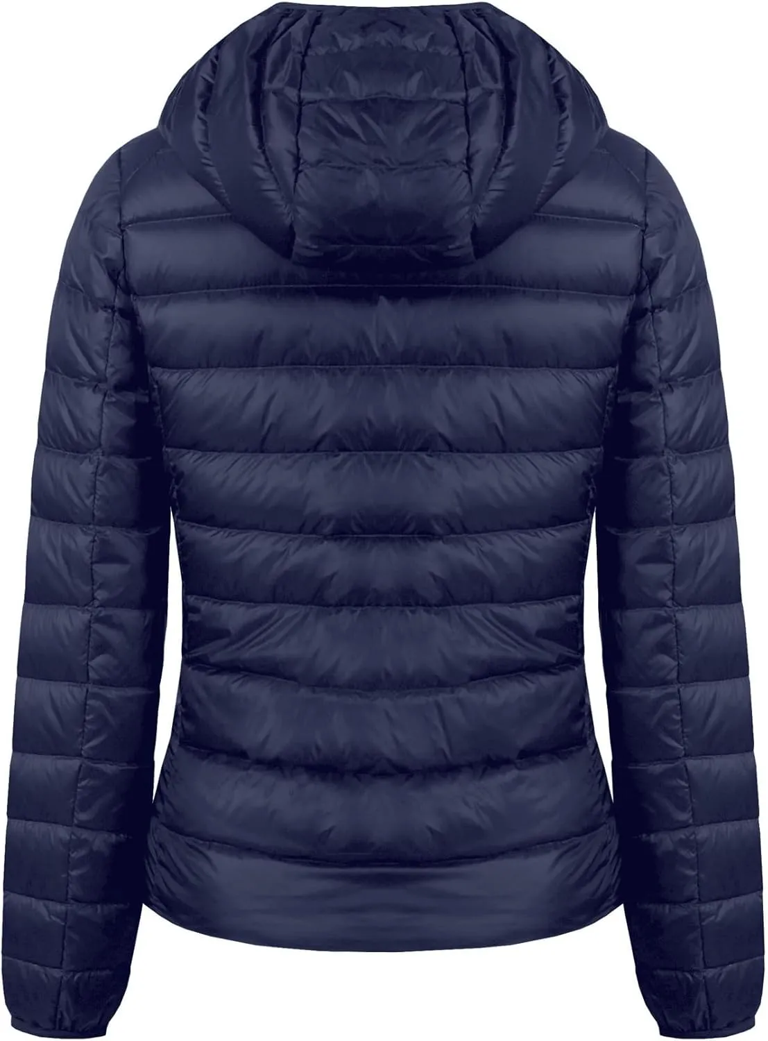Valennia Women's Short Down Coat Packable Puffer Jacket With Hooded Winter Ultra Light Outerwear