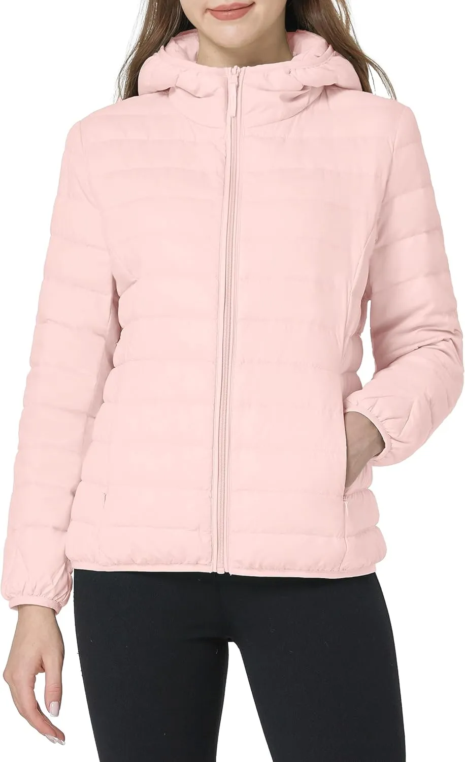 Wantdo Women's Hooded Packable Ultra Light Weight Short Down Jacket