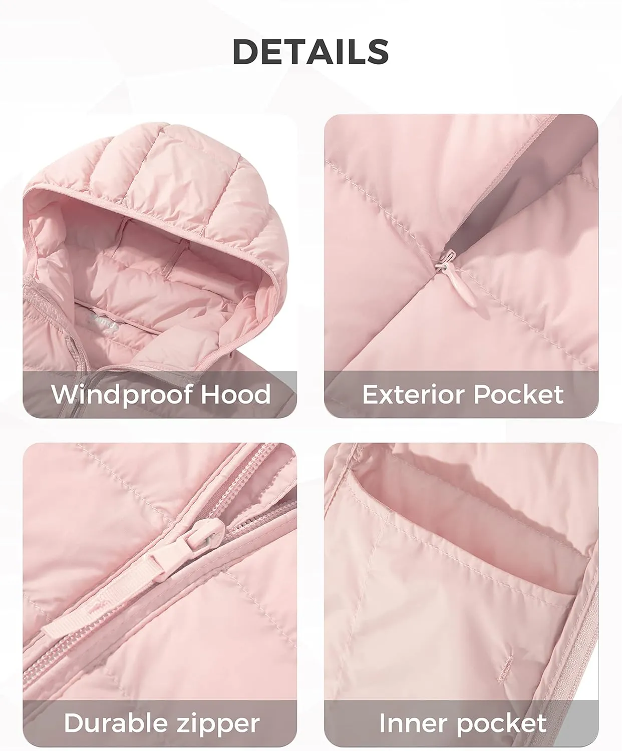 Wantdo Women's Hooded Packable Ultra Light Weight Short Down Jacket