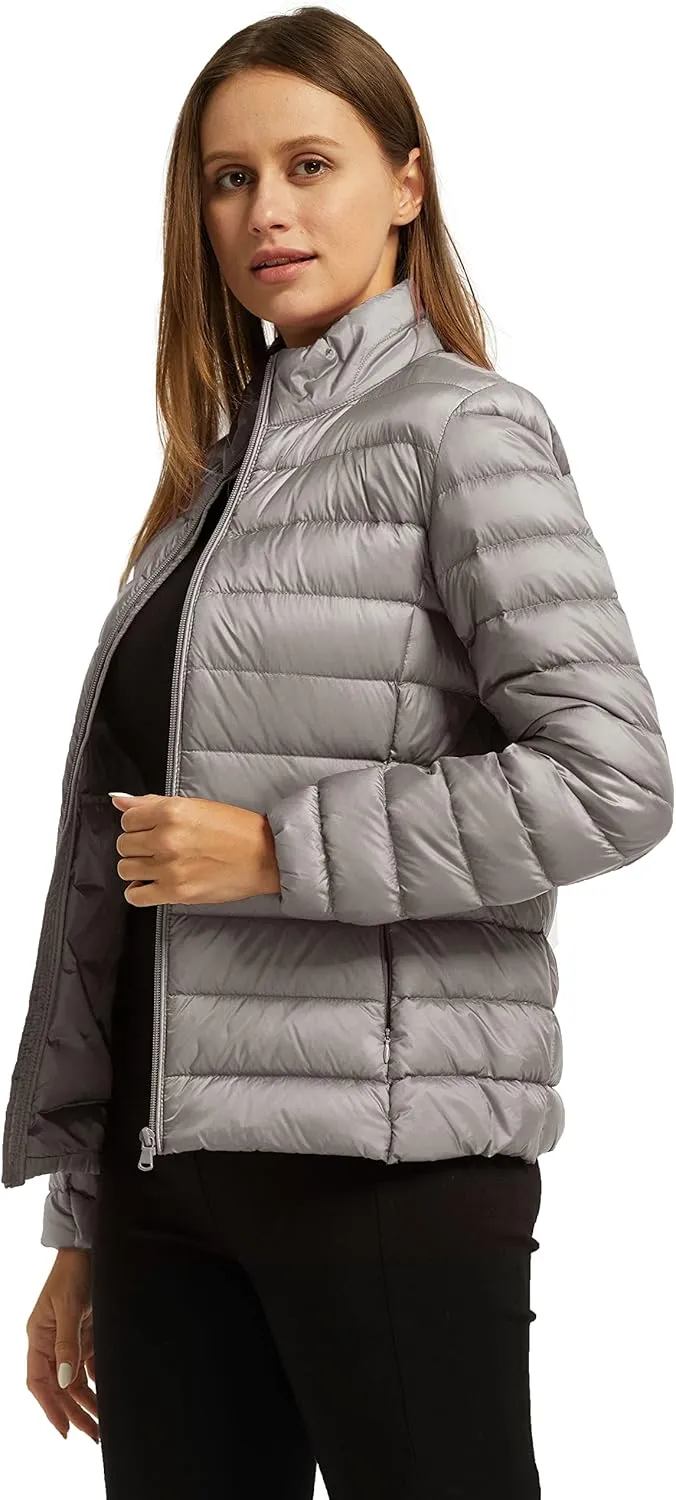 wantdo Women's Packable Ultra Light Weight Short Down Jacket