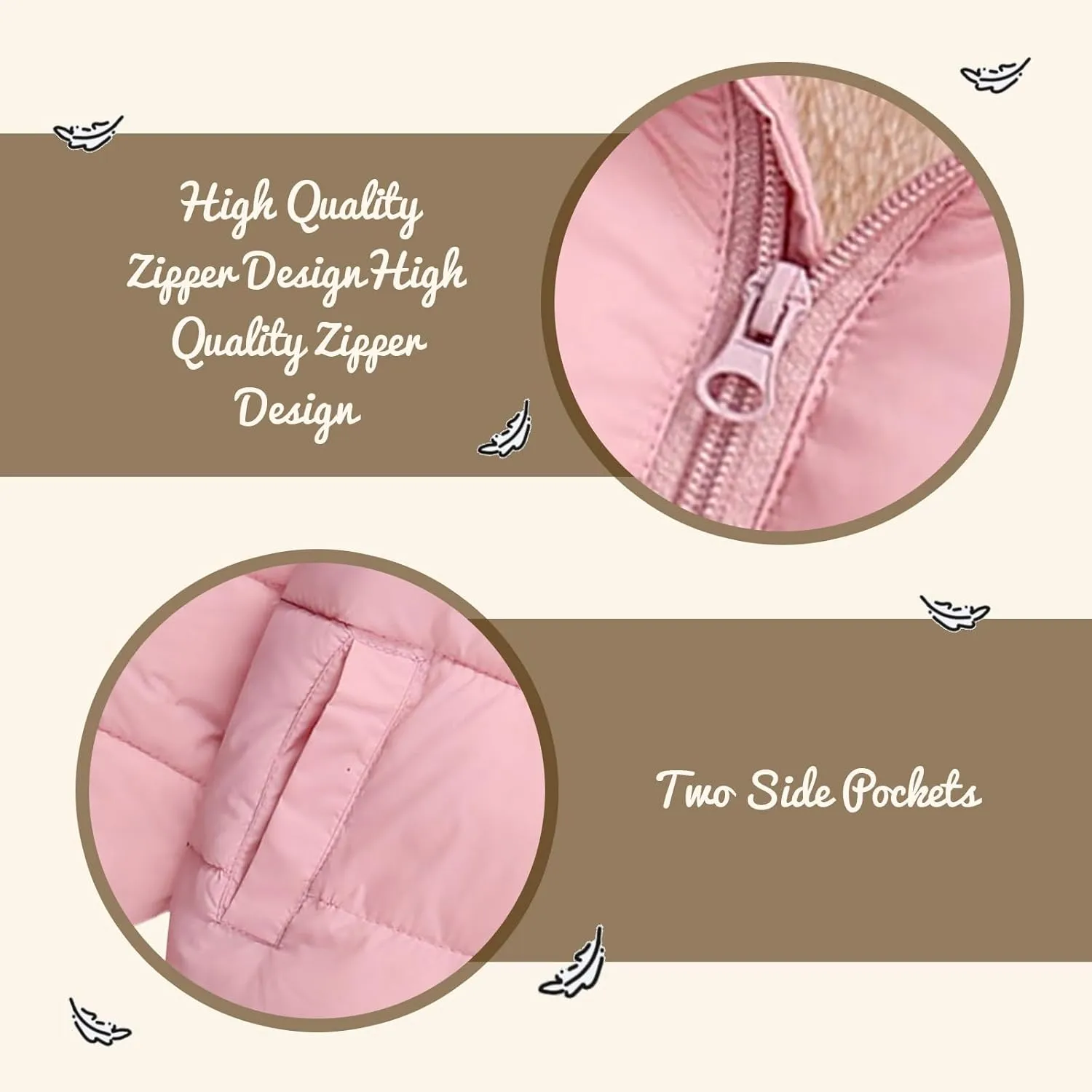 Winter Coats for Toddler Kids Infants Baby Boys Girls Light Puffer Warm Thick Hooded Down Jacket for 2-7 Years
