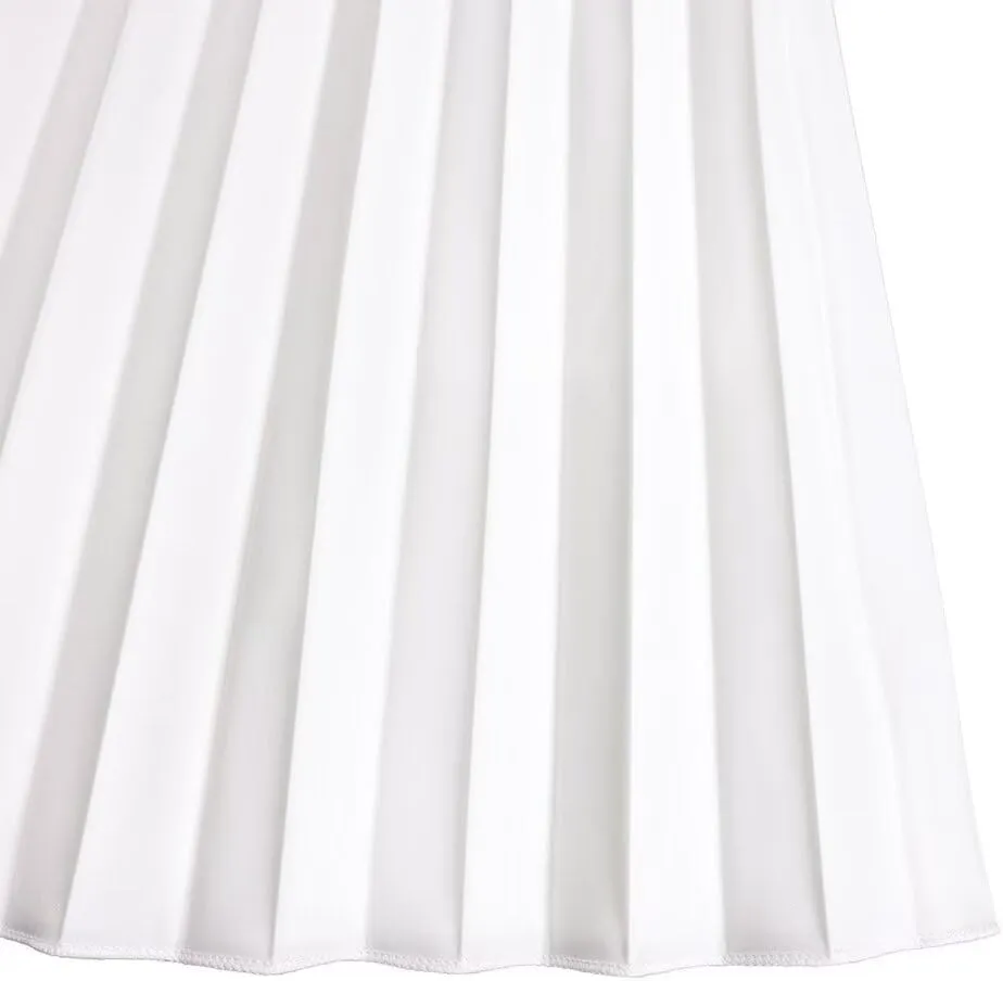 Women's Mock Neck Cloak Sleeve Pleated Keyhole Back Flowy Party Midi Short Dress
