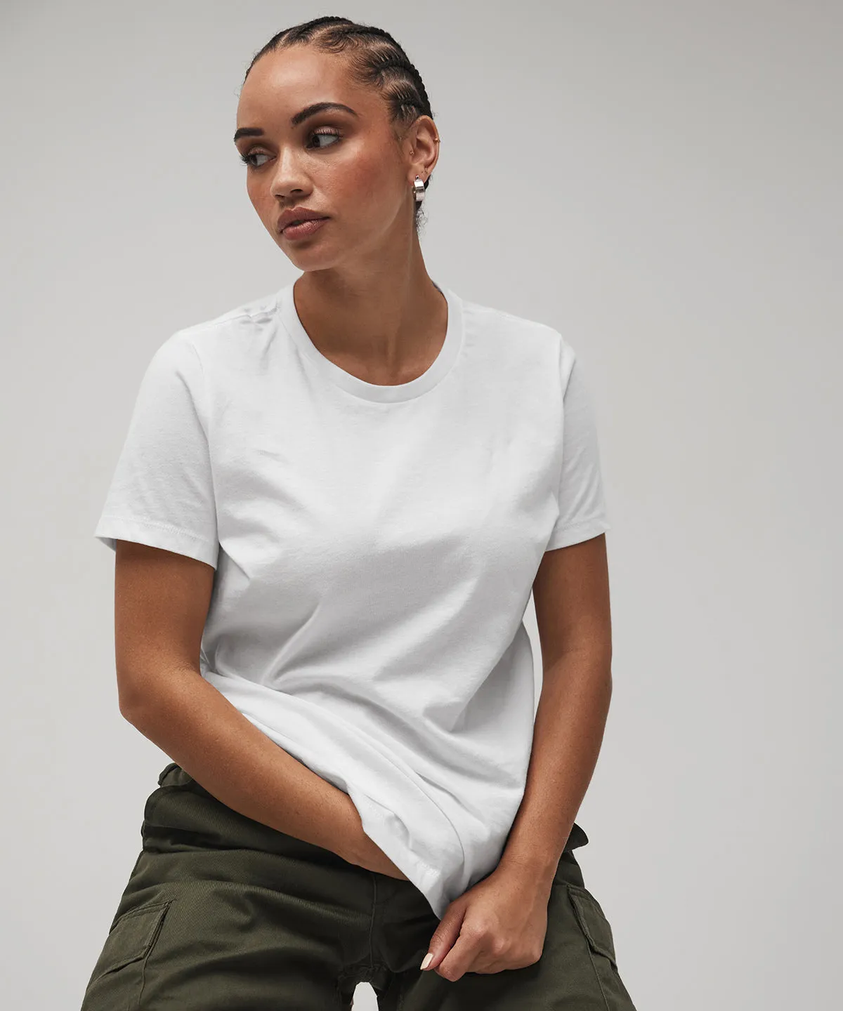 Womens relaxed Jersey short sleeve tee | Lavender Dust