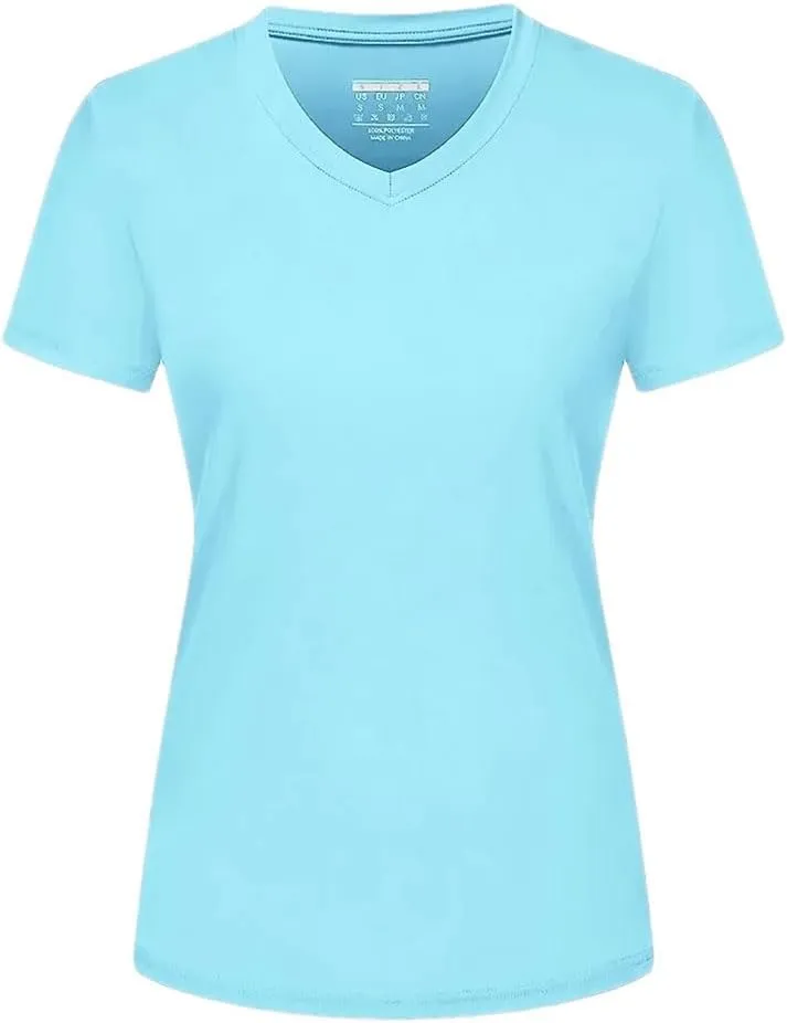 Women's T-Shirts Quick Dry Slim Fit Sport Fitness Casual Short Sleeve Running T Shirts