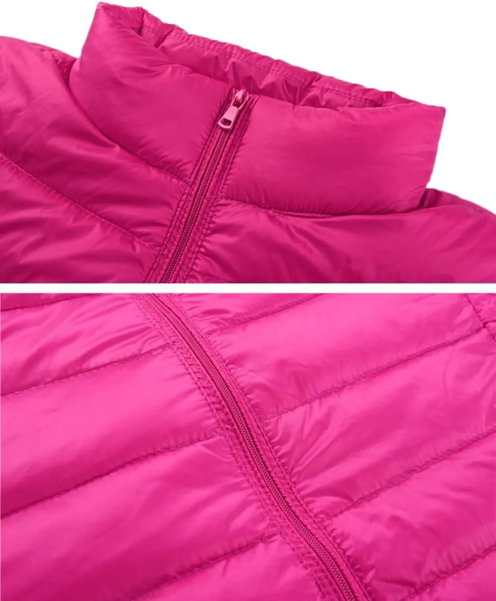 Women's Ultra Light Weight Outdoor Coat Packable Outwear Puffer Down Jacket