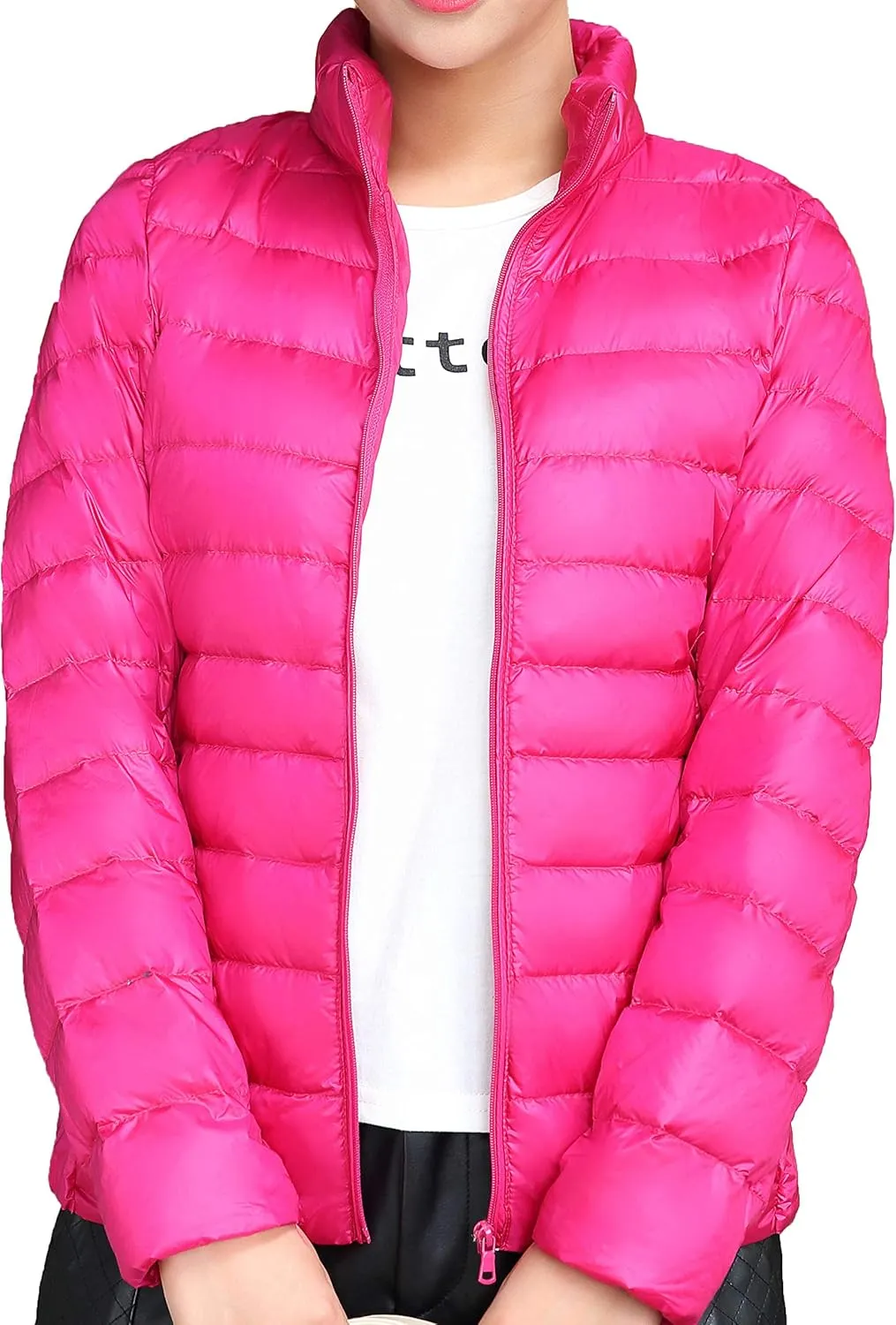 Women's Ultra Light Weight Outdoor Coat Packable Outwear Puffer Down Jacket