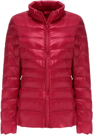 Women's Ultra Light Weight Outdoor Coat Packable Outwear Puffer Down Jacket
