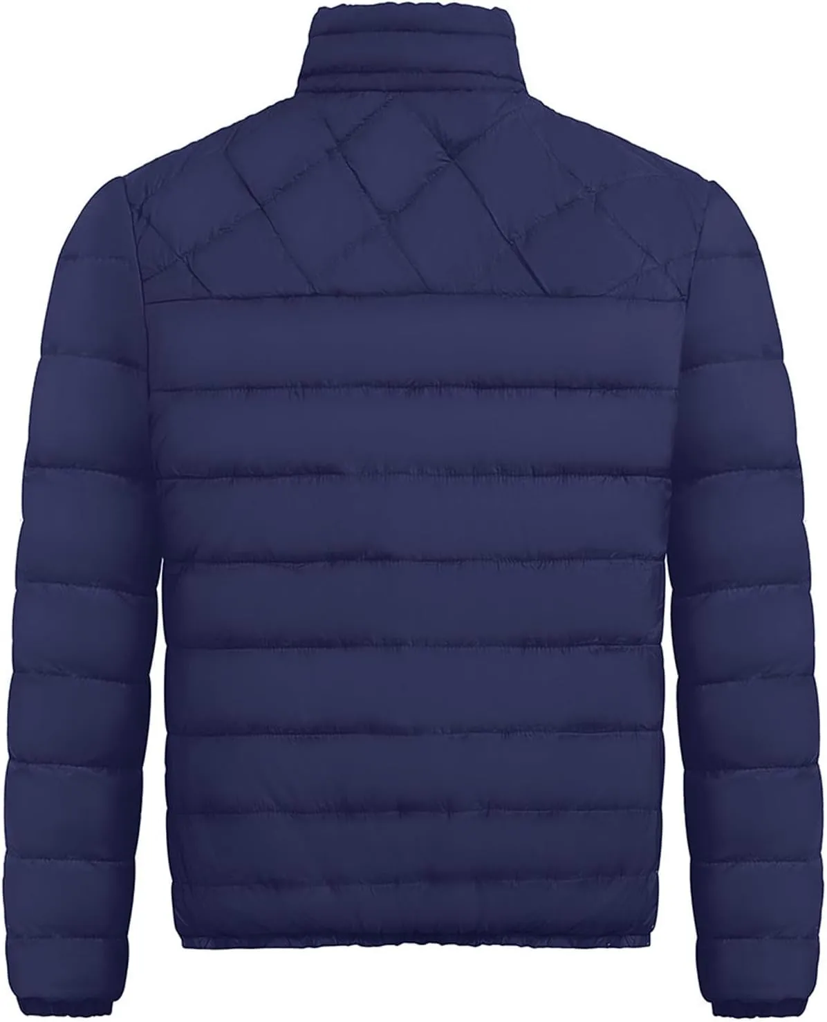 Ymosrh Mens Waterproof Jacket Men's Autumn Winter Zipper Warm Down Jacket Packable Light Coat Jackets for Men
