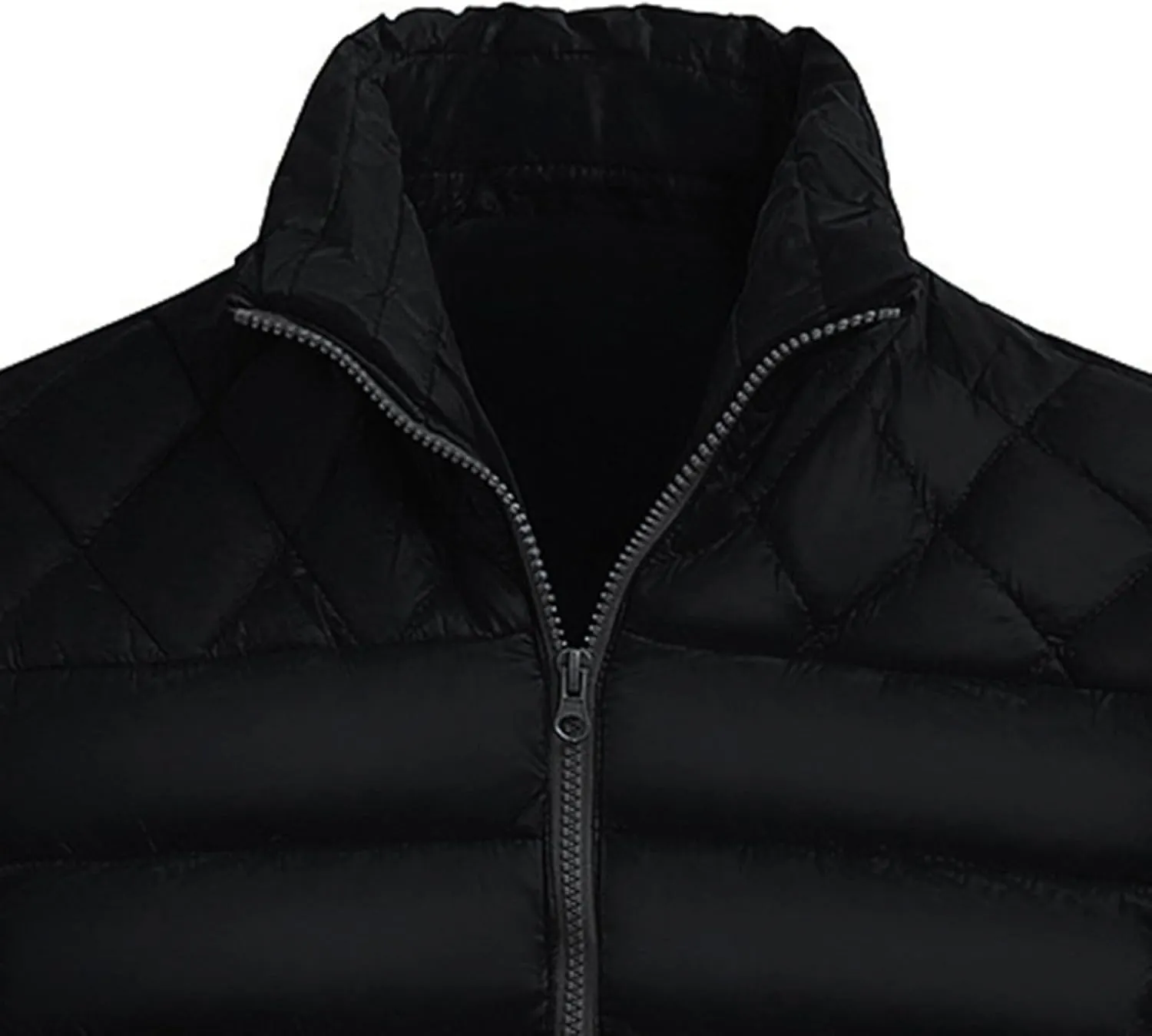 Ymosrh Mens Waterproof Jacket Men's Autumn Winter Zipper Warm Down Jacket Packable Light Coat Jackets for Men