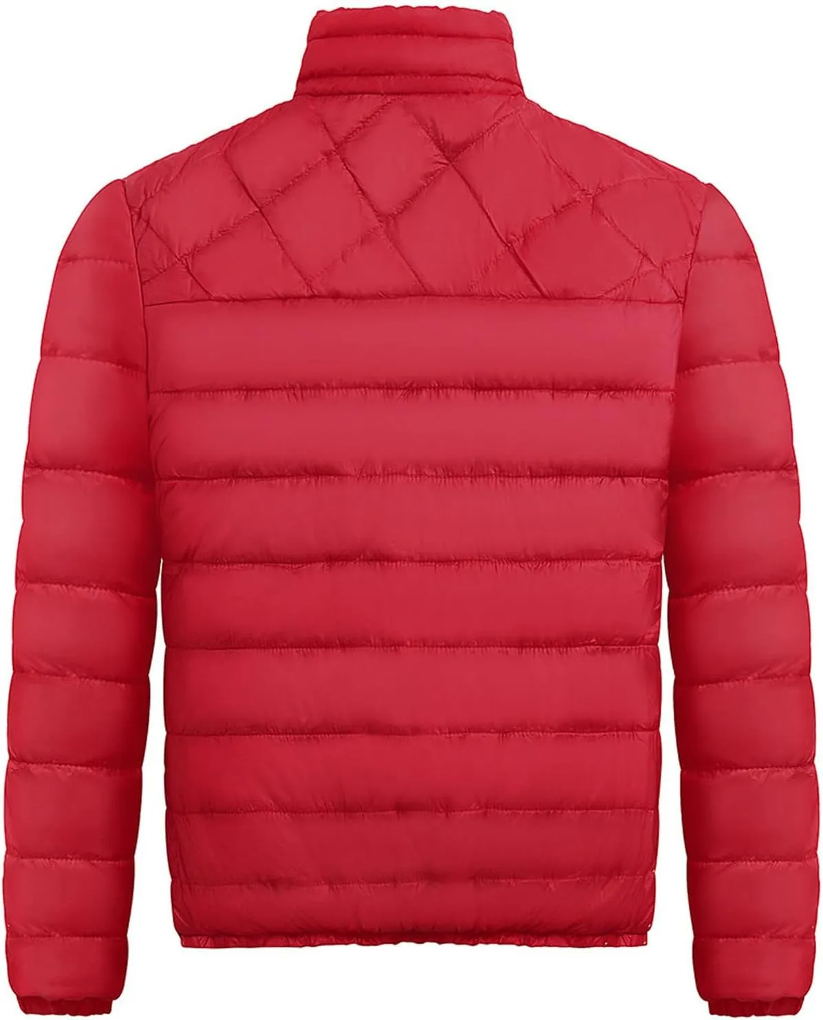 Ymosrh Mens Waterproof Jacket Men's Autumn Winter Zipper Warm Down Jacket Packable Light Coat Jackets for Men