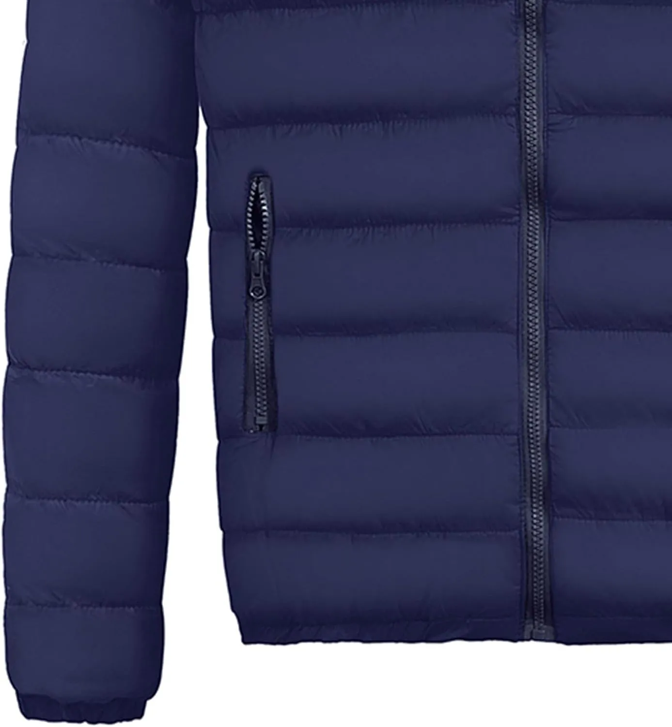 Ymosrh Mens Waterproof Jacket Men's Autumn Winter Zipper Warm Down Jacket Packable Light Coat Jackets for Men